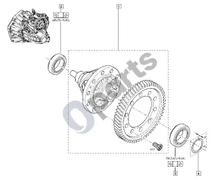 Renault Clio IV (2012–2019) Diferencialas – schema