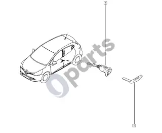Renault Clio IV (2012–2019) Spynos cilindras – schema