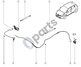 Renault Clio IV (2012–2019) Visos spynos – schema