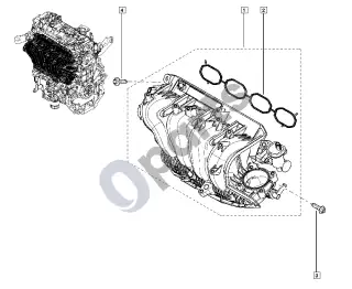 Renault Espace V (RFC) (2015–2023) Kolektorius – schema