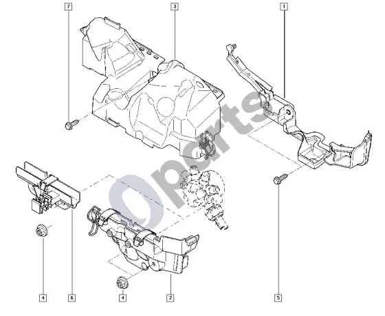 Renault Fluence įpurškiklis (K9K) – schema