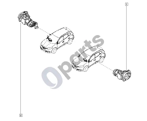 Renault Kadjar spynos cilindras – schema
