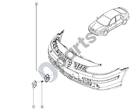 Renault Laguna II emblemos – schema
