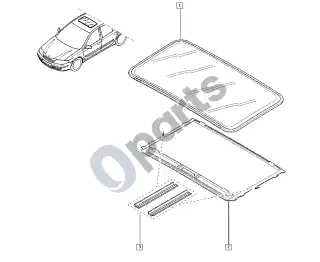 Renault Laguna II (2001–2007) Stoglangis – schema