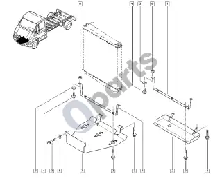 Renault Mascott Apsauginis dangtis – schema