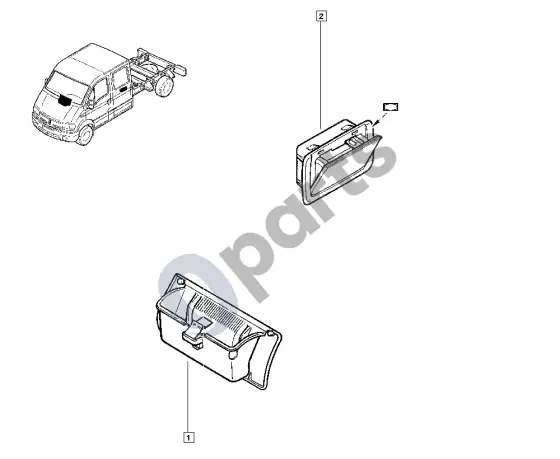 Renault Mascott peleninė – schema
