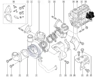 Renault Mascott Turbokompresorius – schema