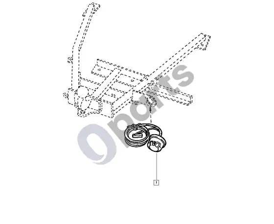 Renault Mascott vilkimo kablys – schema
