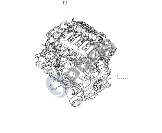 renault master-ii-2004 complete engine (G9U) – schema