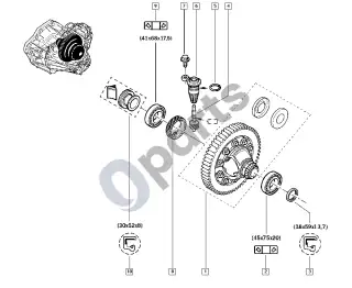renault master-ii-2004 Differential – schema
