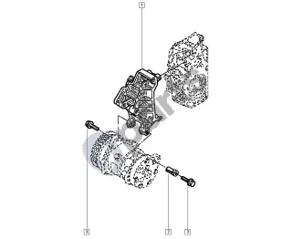 renault master-ii-2004 Engine accessory mountiings – schema