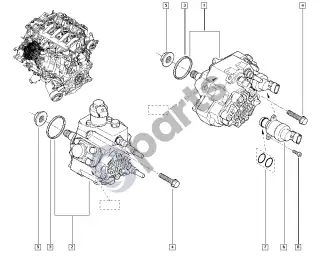 renault master-ii-2004 Injection pump – schema