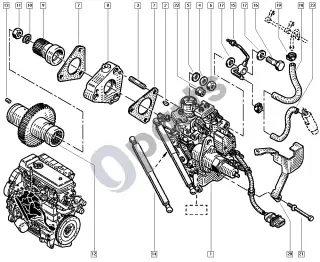 renault master-ii-2004 Injection pump – schema