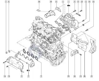 renault master-ii-2004 Kolektorius – schema