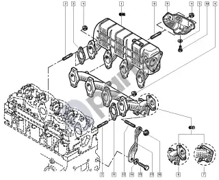 renault master-ii-2004 Manifold – schema