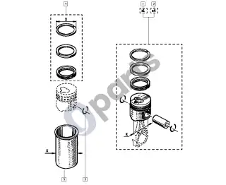 renault master-ii-2004 Piston liners – schema