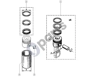 renault master-ii-2004 Piston liners – schema