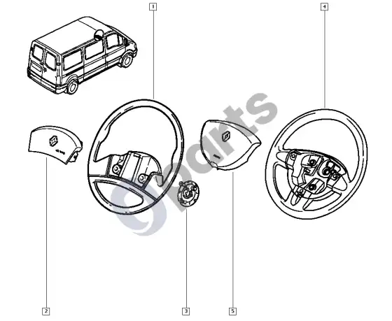 renault master-ii-2004 vairas – schema