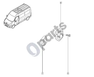 Renault Master III (2010–2024) Emblemos – schema