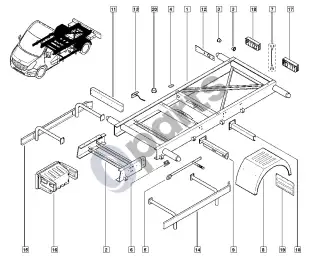 Renault Master III (2010–2024) Flat bed dropsides – schema