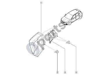 Renault Megane IV (2016–) Emblemos – schema