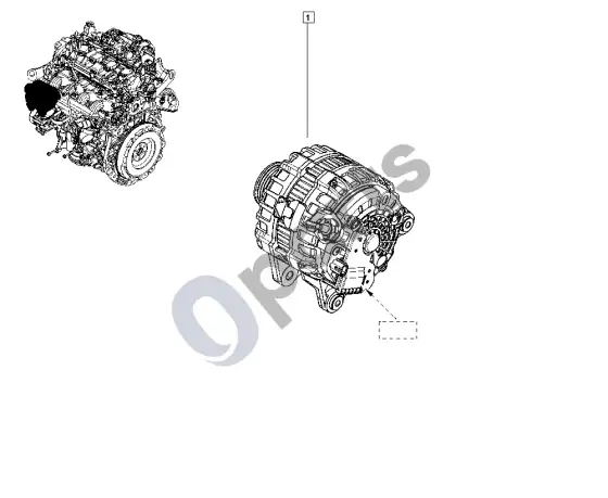 Renault Megane IV generatorius - starteris – schema