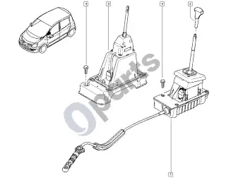 Renault Modus (2004–2012) Automatinės pavaros – schema
