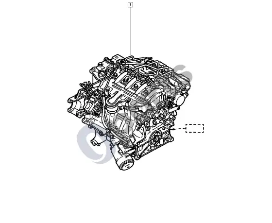 Renault Trafic II complete engine (G9U) – schema