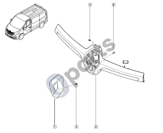Renault Trafic III emblemos – schema