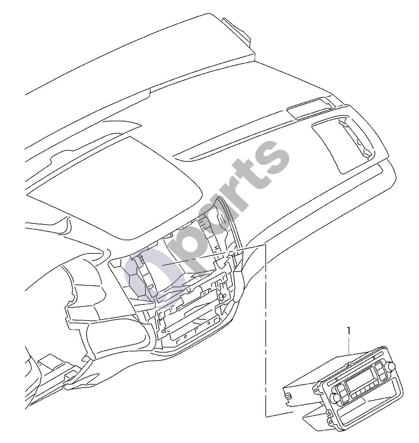Seat Alhambra (Mk2) (2010–) Radijo imtuvas schema – Automobilinis radijo imtuvas 'stereo' 'CD'; MP3 grotuvas