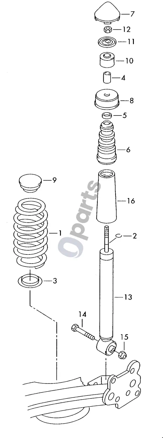Seat Arosa pakaba – schema