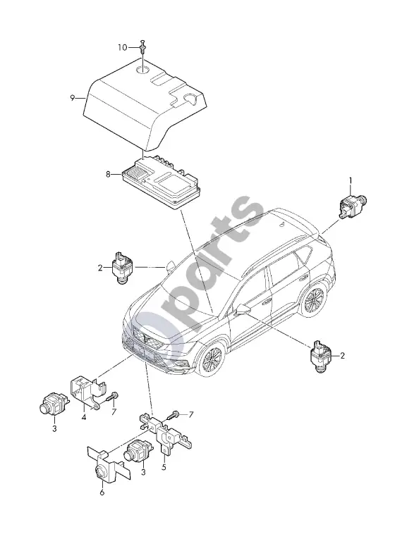 Seat Ateca kamera – schema