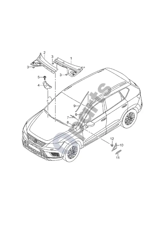 Seat Ateca kelionė – schema