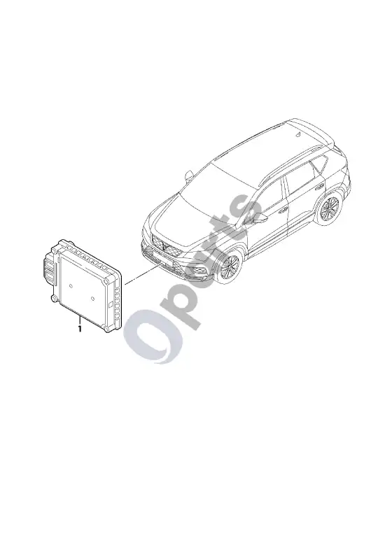 Seat Ateca radaro jutiklis – schema