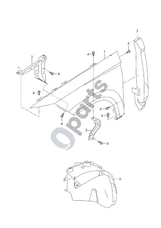 Seat Ateca (2016–) Sparnas – schema