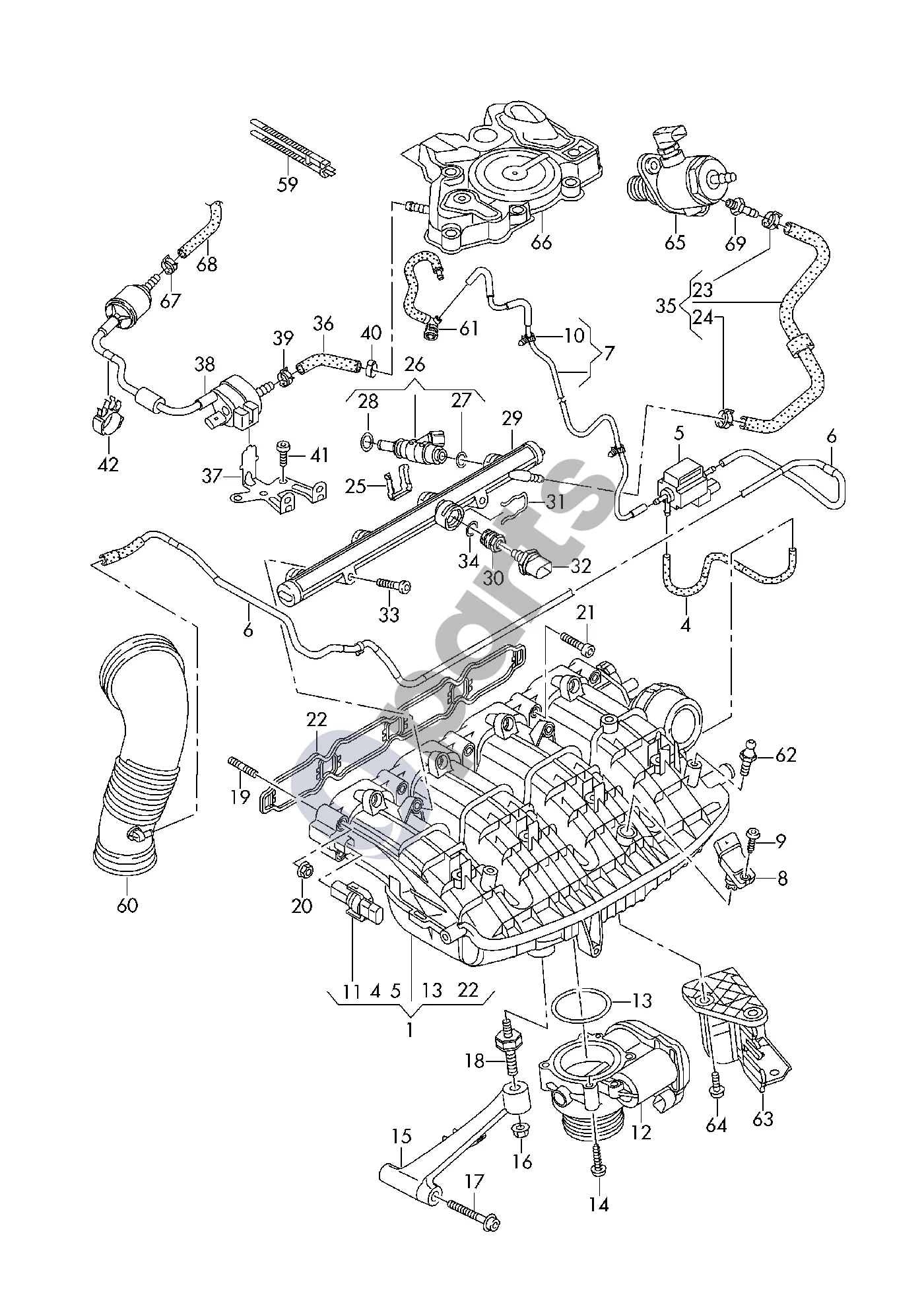 Seat Leon (5F) (2012–2019) Degalų siurblys schema – Degalų siurblys