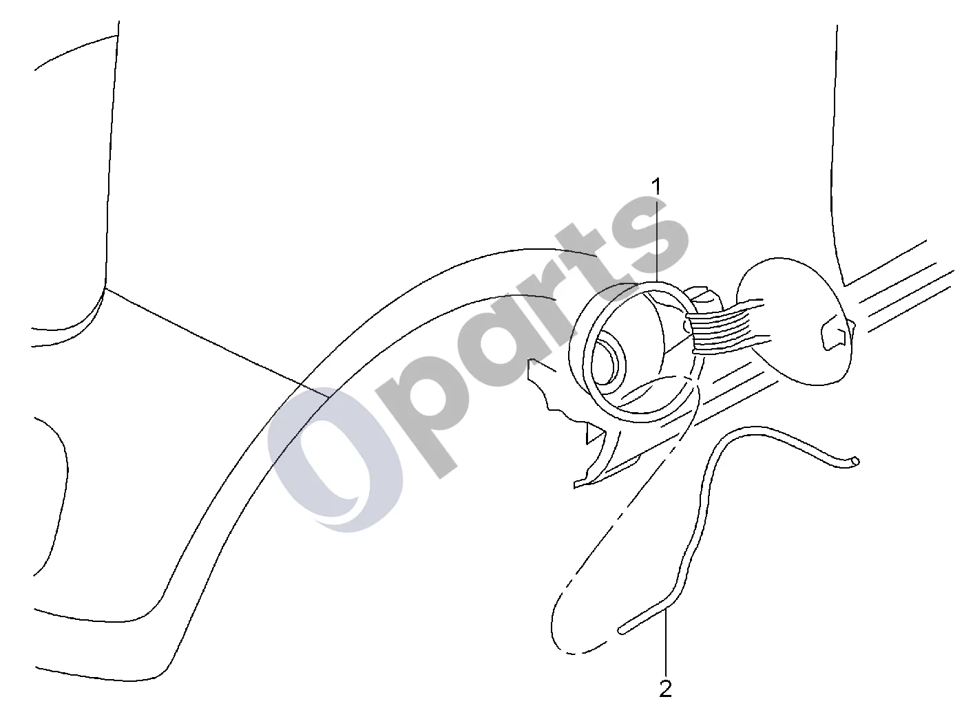 Seat Mii (2011–) Degalų bako dangtelis schema – pozicija 2: Žarna