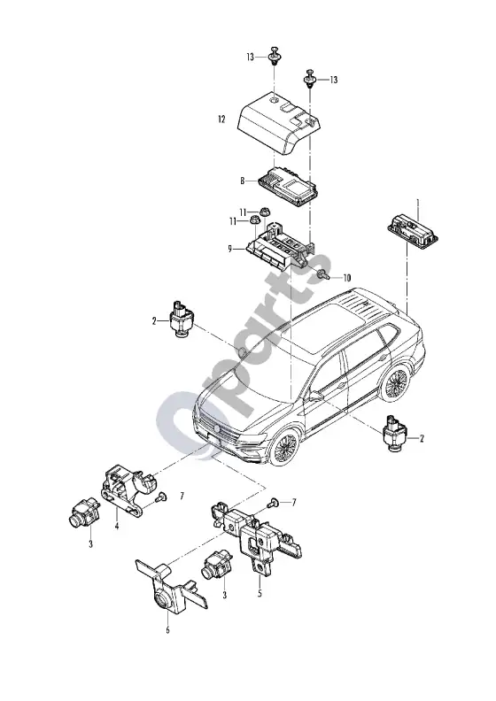 Seat Tarraco kamera – schema