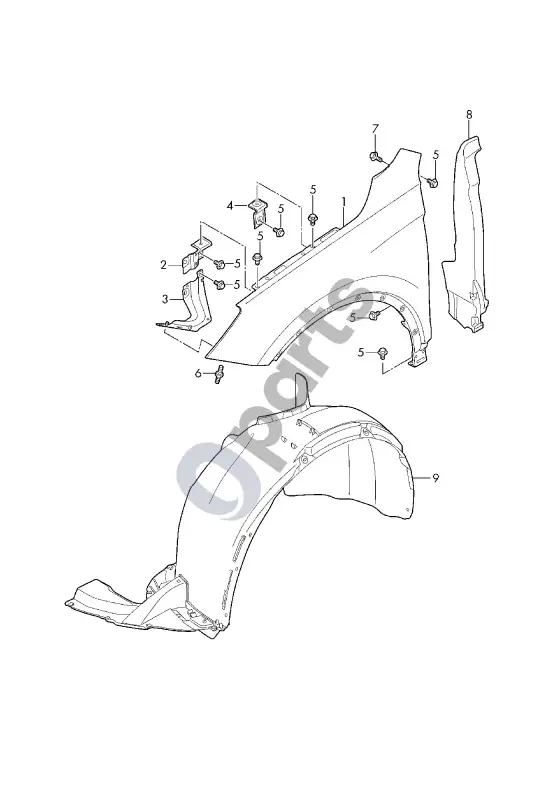 Seat Tarraco sparnas – schema