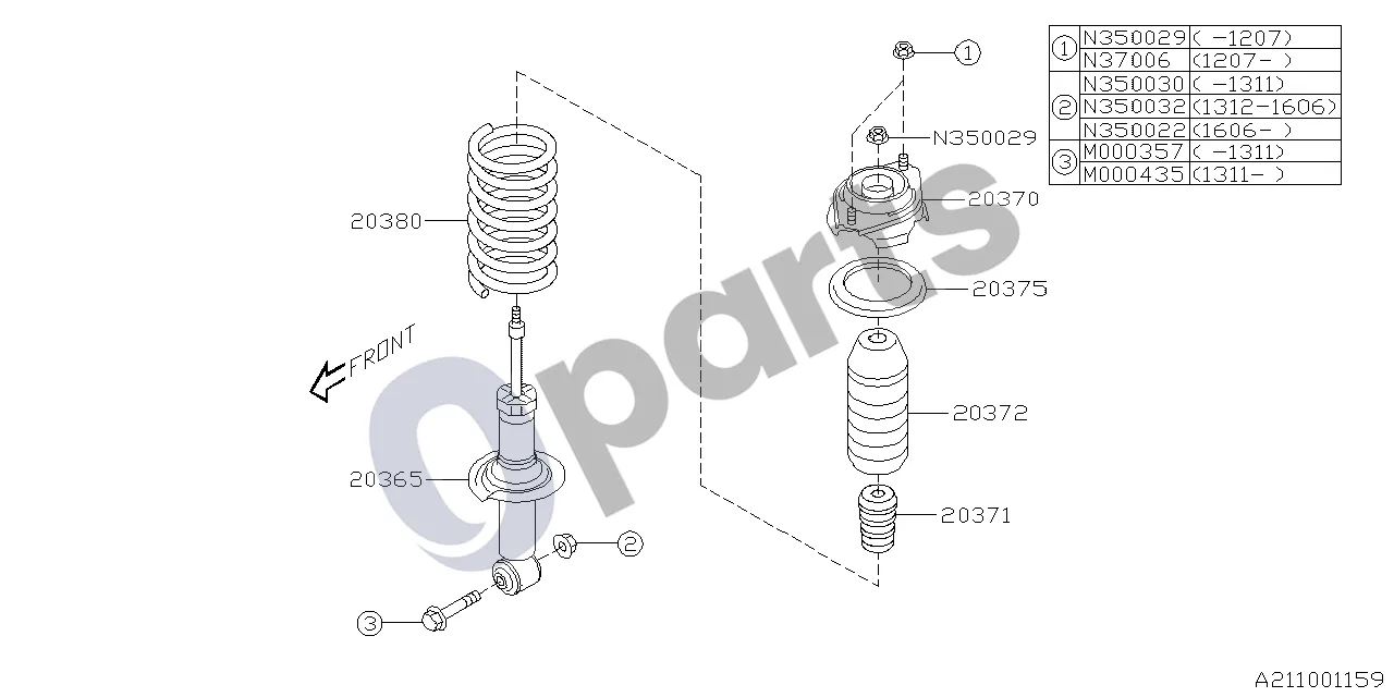 Subaru BRZ 12.2011 - ..., 2C (20D) schema – Flanšinis varžtas
