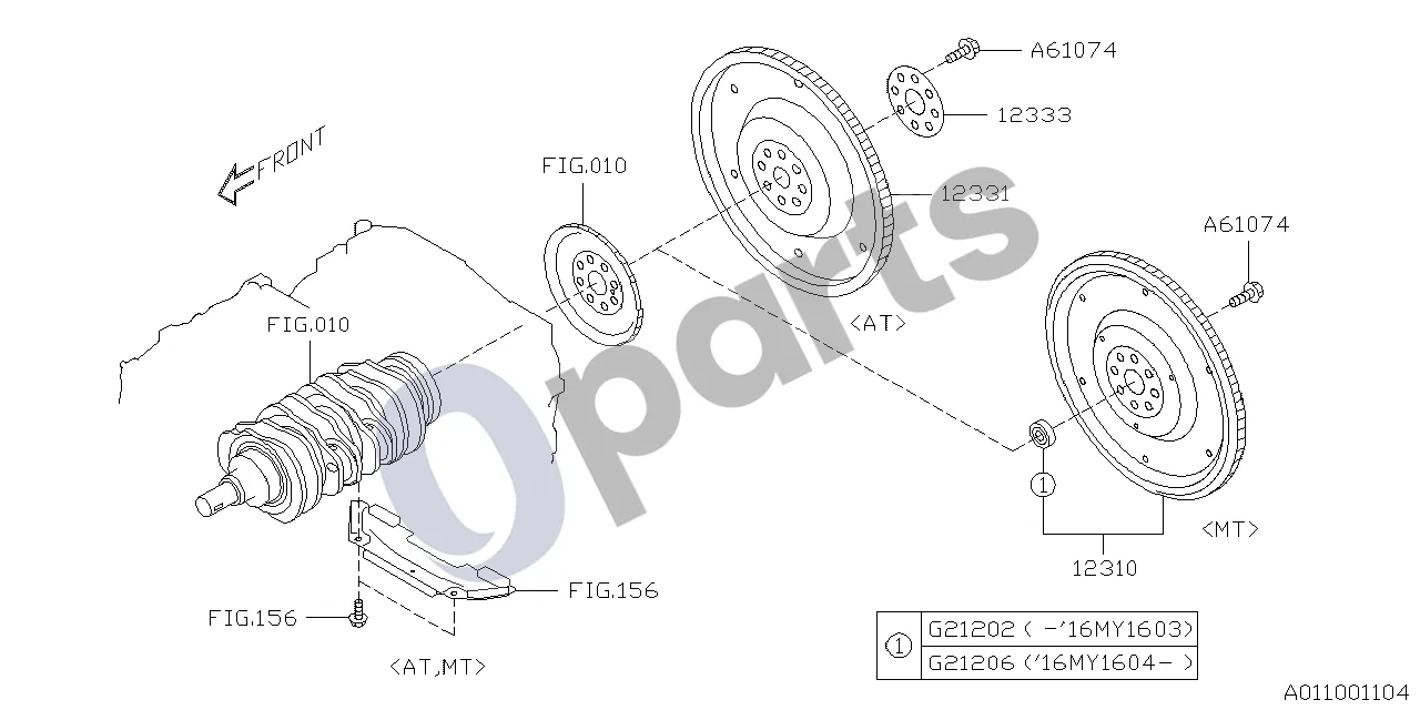 Subaru BRZ Smagratis schema – Varžtas