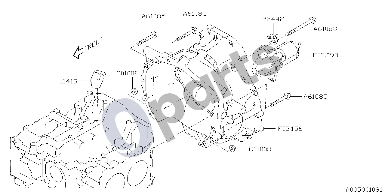 Subaru Exiga (2008–2018) 07.2009 - ..., 253 schema – Varžtas