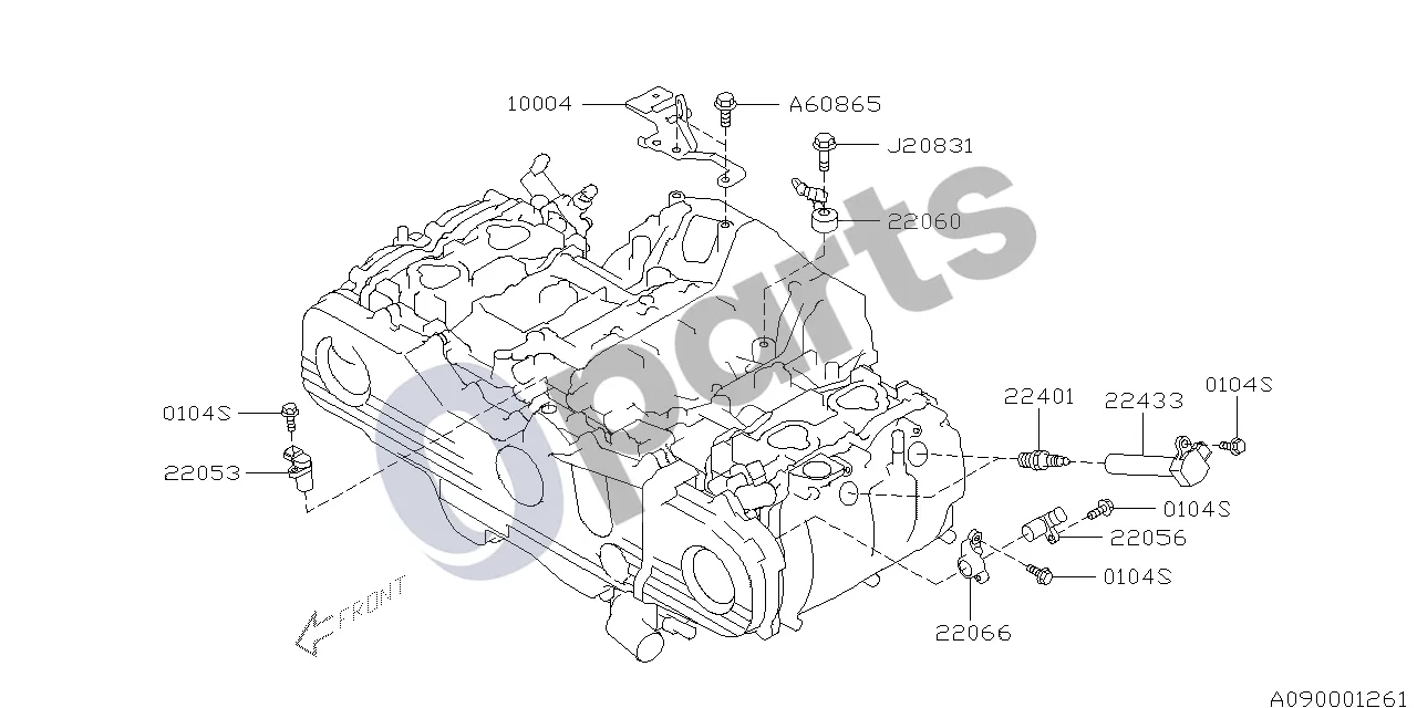 Subaru Exiga (2008–2018) 07.2009 - ..., 253 schema – pozicija 22060: Jutiklio mazgas – detonacijos