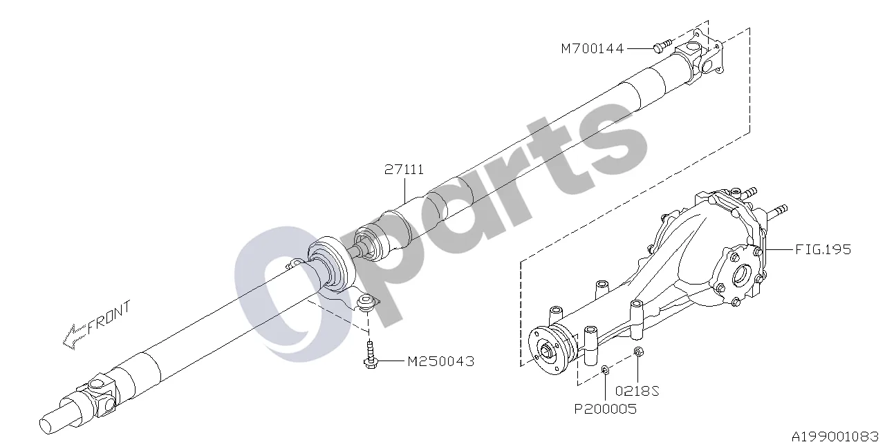 Subaru Exiga (2008–2018) 07.2009 - ..., CVT schema – Varžtas