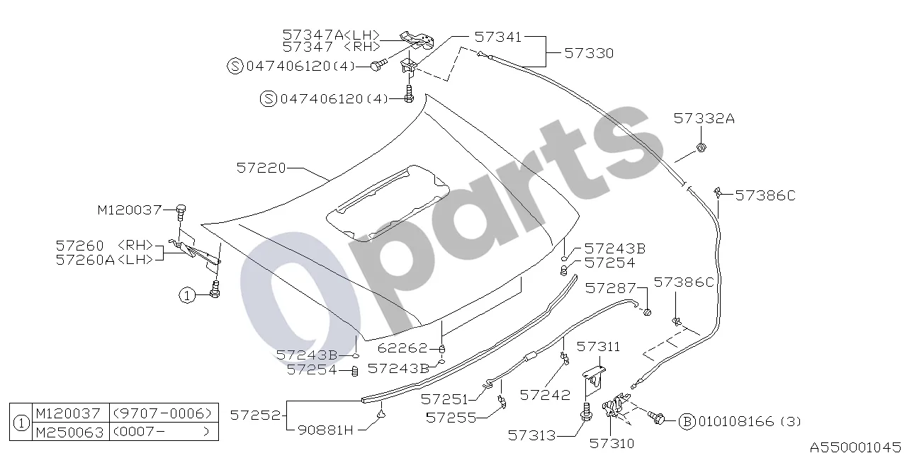 Subaru Forester SF (2000–2003) 01.1997 - ..., W (EJ205) schema – pozicija 90881H: Oro kanalo spaustukas