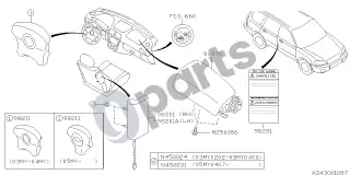 Subaru Forester SG (2006–2008) Modulis – schema