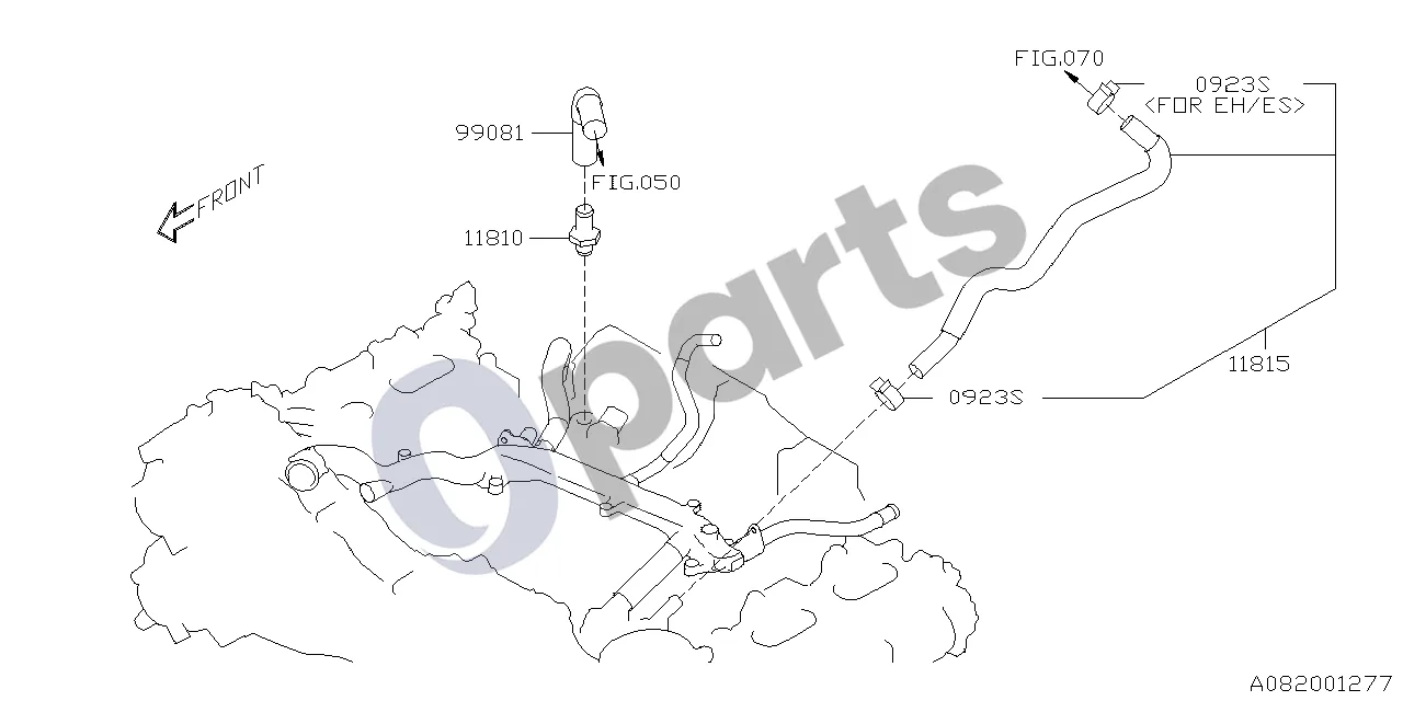 Subaru Forester SJ (2013–2018) 04.2018 - ..., 20X +20W (20X) schema – pozicija 11810: Vožtuvas – valdymo, komplektas