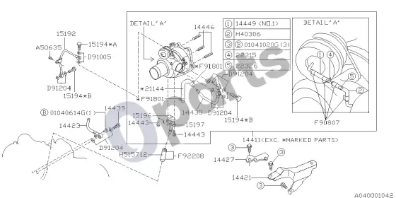 Subaru Impreza I 07.1998 - ..., EJ20G +ej205 – schema