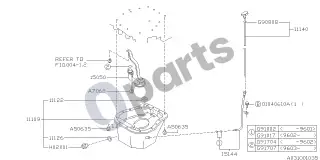 Subaru Impreza I (1993–2000) Alyvos karteris – schema