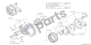 Subaru Impreza II (2001–2002) Kėbulas – schema